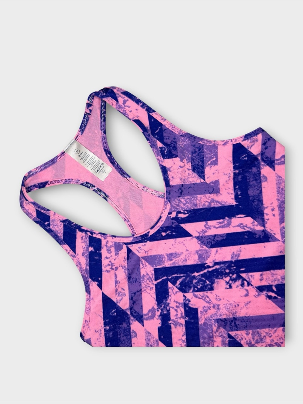Ivivva by Lululemon Keep Your Cool Purple Blue & Pink Chevron Pattern Tank Top - Picture 2 of 4